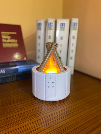 Simulated Flame Aromatherapy Machine Home Office Desktop Humidifier